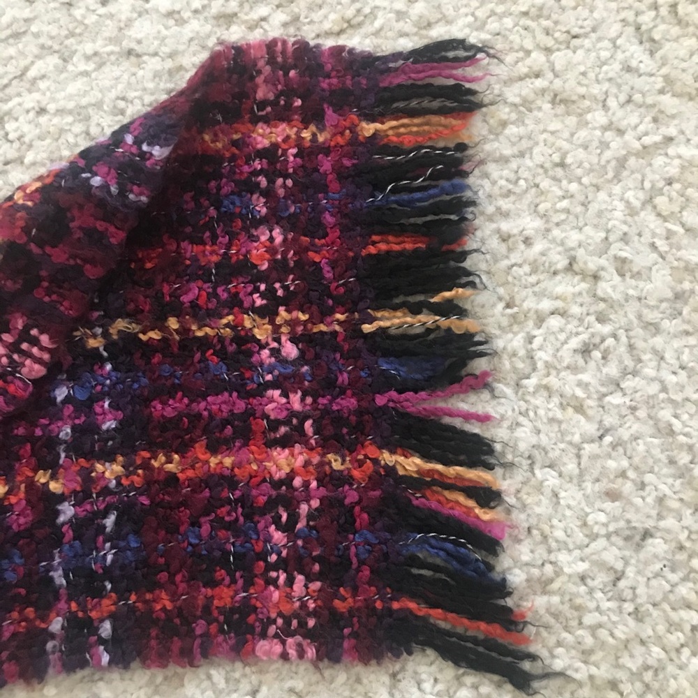 Colorful winter scarf